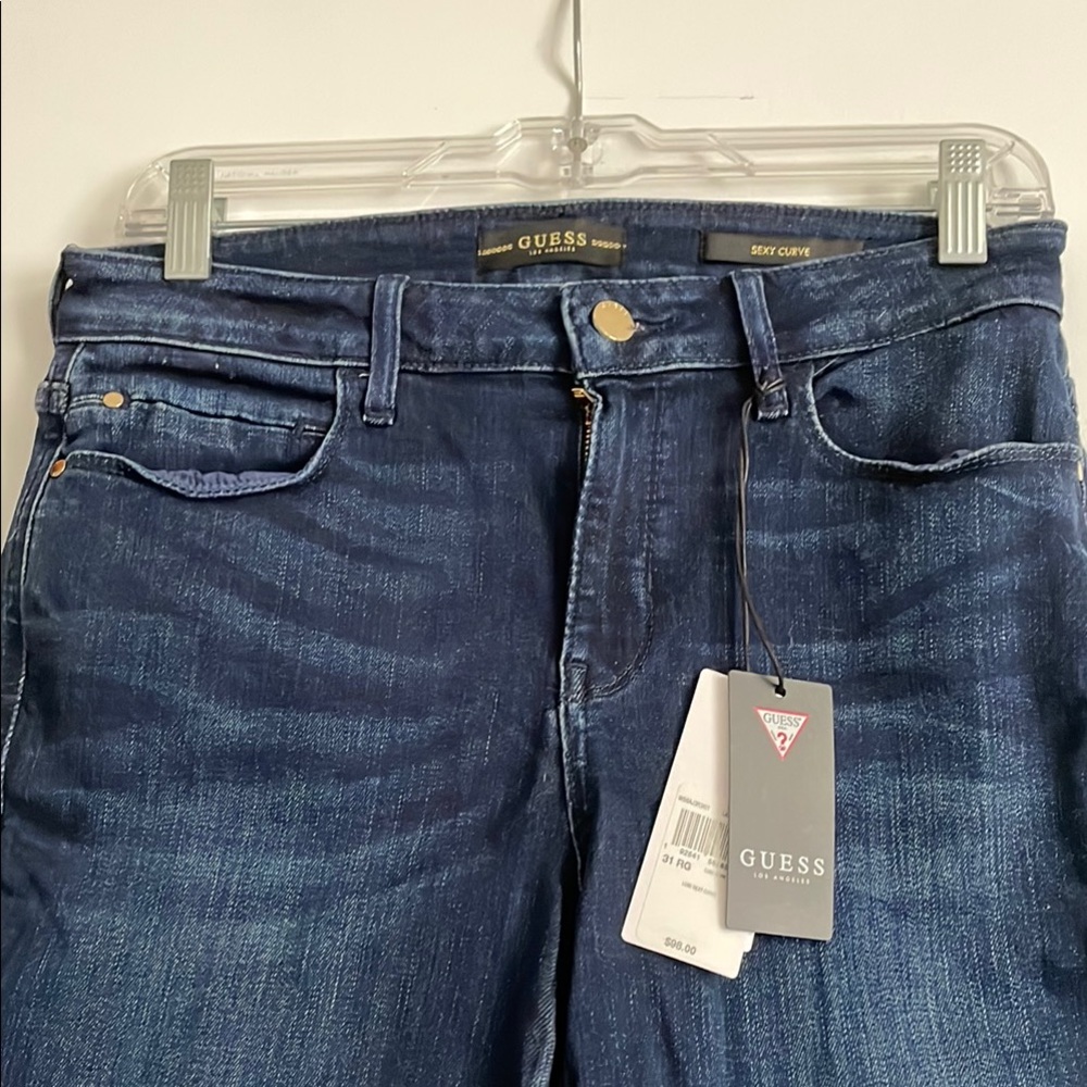 Guess Mid Rise Blue Jeans Contemporary Style